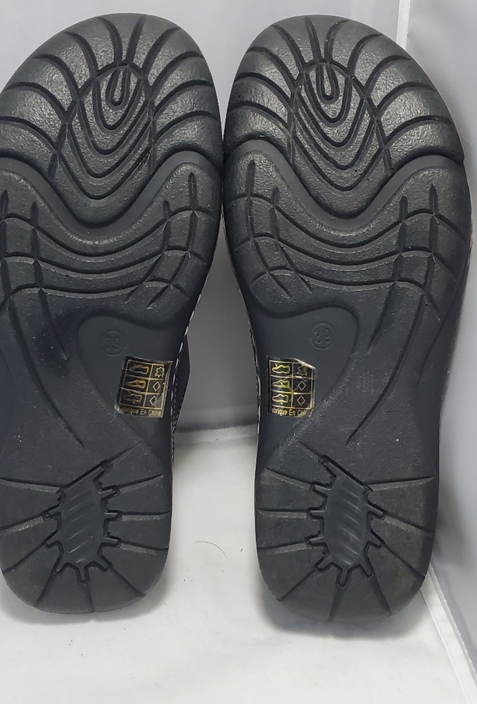 Spring Step Silver and Yellow Mules with Comfort Footbed - Picture 3 of 4